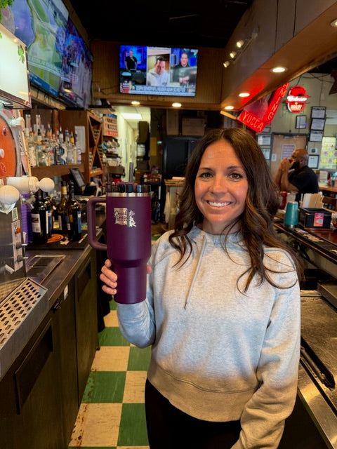 40oz Stanley Drinking Cup with Charlie's Creole Kitchen Logo